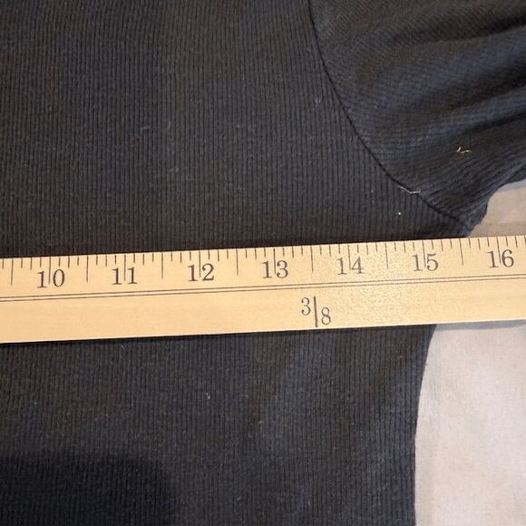 Rag & Bone The Essential Rib Tee Cotton Modal Stretch Crew Black Size Small - Picture 7 of 9